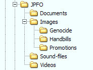 Perhaps a way to store and find your JPFO files